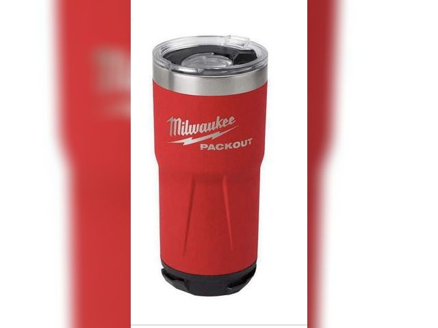 Lot 96-191822 - Milwaukee
PACKOUT Red 20 oz. Tumbler
Missing Lid