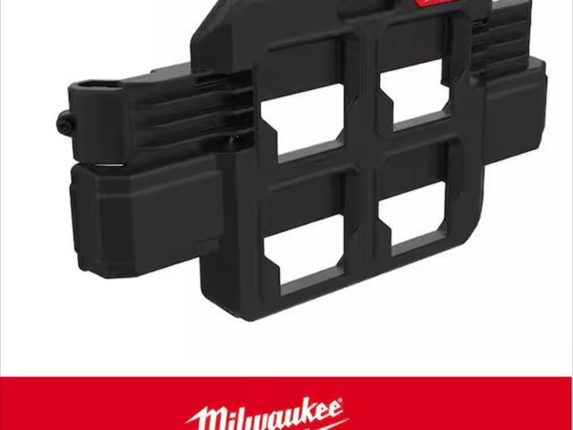 Lot 96-181170 - Milwaukee PACKOUT Compact Plate Tool Box Rack Attachment New