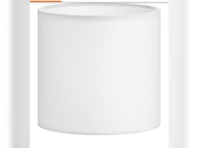 Lot 96-162950 - Progress Lighting Elara White Linen Fabric Accessory Shade New