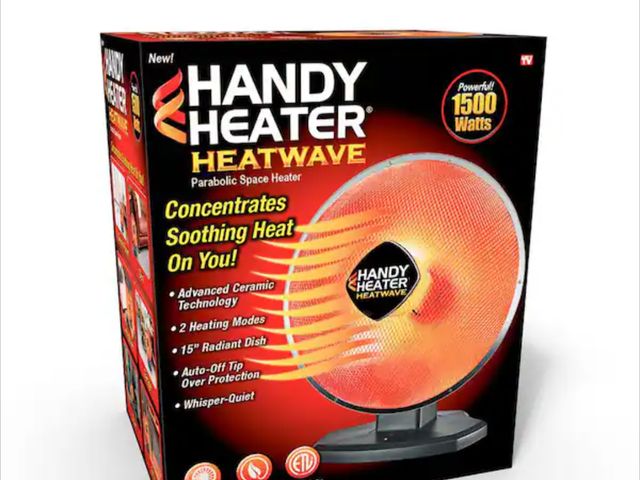 Lot 96-211323 - 1500-Watt 18.5 in. Electric Ceramic Parabolic Space Heater with Tip-Over Safety lightly used unteste...