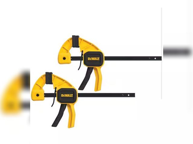 Lot 96-164889 - DEWALT
6 in. 100 lbs. Trigger Clamp Set (2 Piece) with 2.43 in Throat Depth
Unused missing one black...