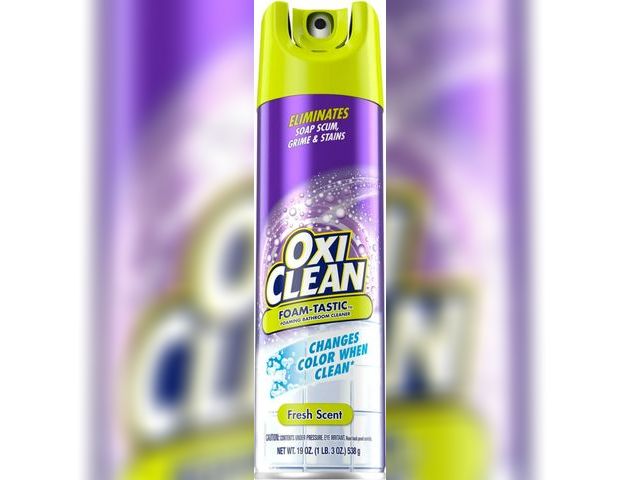 Lot 96-135323 - OxiClean Foam-Tastic Foaming Bathroom Cleaner, Removes Soap Scum, Grime &amp; Stains, Fresh Scent, 1...