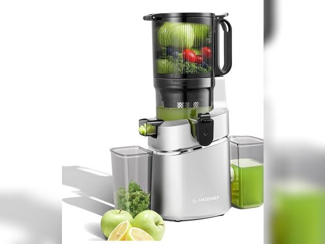 Lot 96-211221 - Cold Press Juicer – 5.8" Wide Mouth Hopper for Whole Recipe Loading, Self Feeding for Hands-Free Ope...