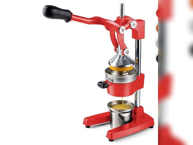 Lot 96-171520 - Eurolux Cast Iron Citrus Juicer | Extra-Large Commercial Grade Manual Hand Press | Heavy Duty Counte...