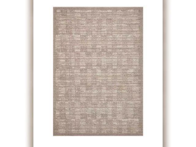 Lot 96-169776 - Loloi Darby Pebble/Sand 6 ft. 7 in. x 9 ft. 3 in. Transitional Modern Area Rug MSRP $136.24 New