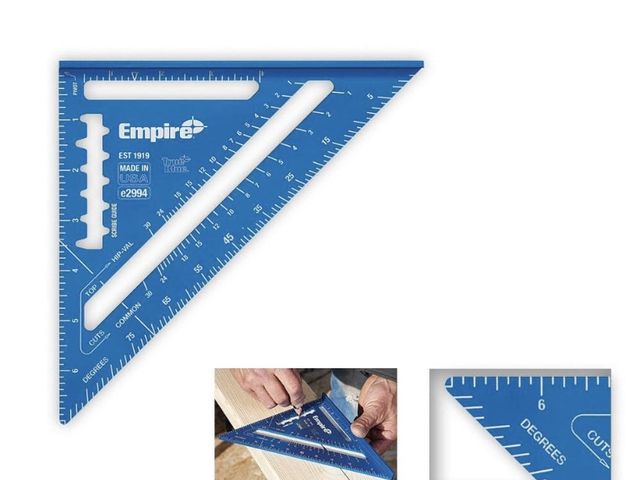 Lot 96-214356 - Empire
7 in. Laser Etched Aluminum
Rafter Square
new