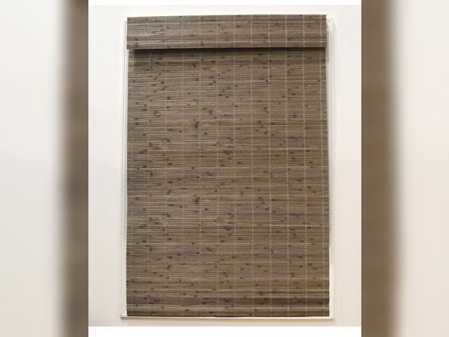 Lot 96-180537 - Radiance Cordless Bamboo Roman Shades for Windows - Flatstick Bamboo Blinds for Semi-Private Light C...