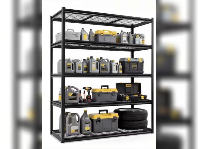 Lot 96-232371 - Huluwat NSF Metal Adjustable Garage Storage Shelving Unit New MSRP $174.99