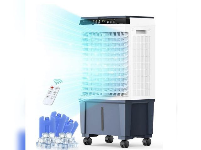 Lot 96-195274 - Air Choice Evaporative Air Cooler, 1800CFM Swamp Cooler with 12H Timer, Remote Control, 110° Oscilla...