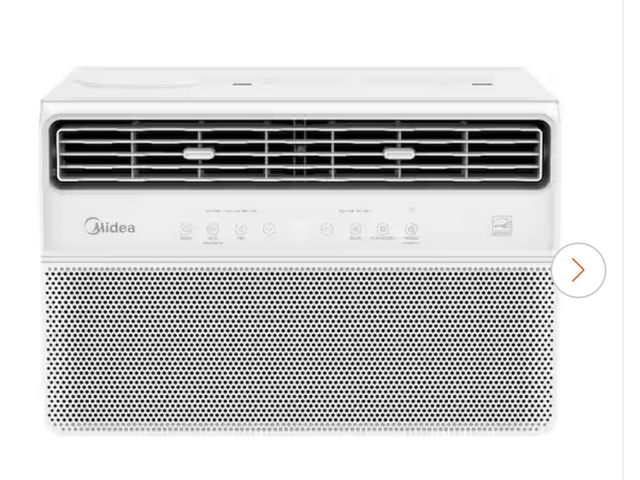 Lot 96-222151 - Midea 10,000 BTU Smart Inverter Plus Window AC for up to 450 sq. ft., Dual Filtration, Remote, Wi-Fi...