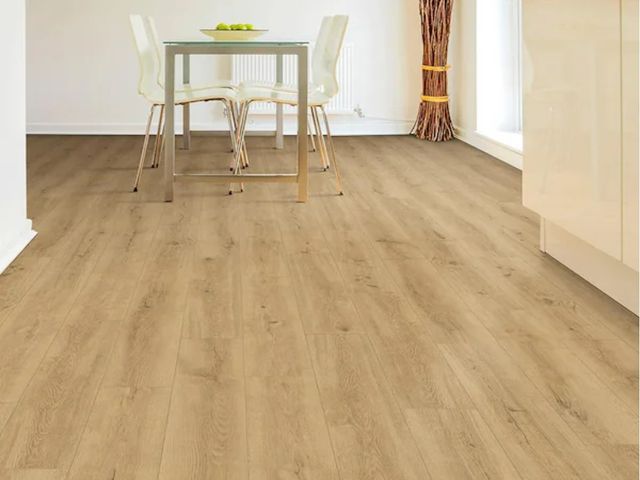 Lot 96-145045 - 191.4Sq ft of Home Decorators CollectionNobelford Oak 12mm T x 7.56 in. W Waterproof Laminate Wood F...