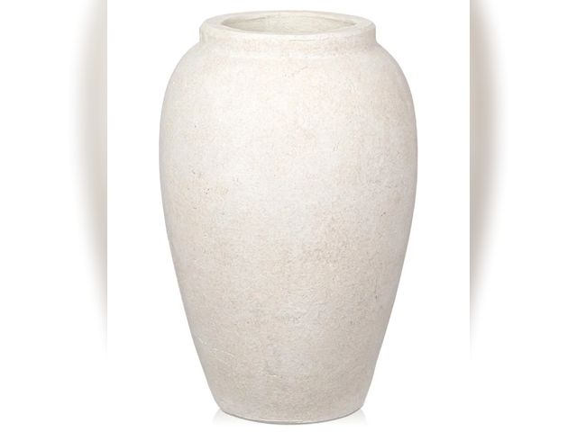 Lot 96-173820 - Rustic Large Ceramic Vase 10.5in Vintage Farmhouse Vase for Faux Flowers, Shabby Chic Terracotta Vas...