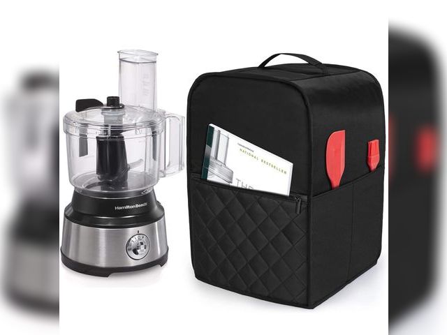 Lot 96-190796 - Luxja Food Processor Cover Compatible with Cuisinart and Hamilton Beach 10-14 Cup Processor, Food Pr...