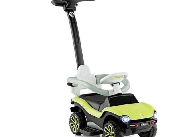 Lot 96-192375 - 3-in-1 Licensed Volkswagen Ride on Push Car with 3-Position Adjustable Push Handle-Green Used Untest...