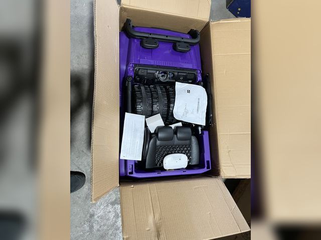 Lot 96-197967 - 12V Kids Ride On Truck, Battery Powered Electric Vehicle, Purple NEW