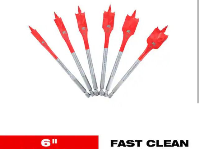 Lot 96-162334 - DIABLO SPEEDemon High Carbon Steel Spade Bit Set (6-Piece) lightly used untested