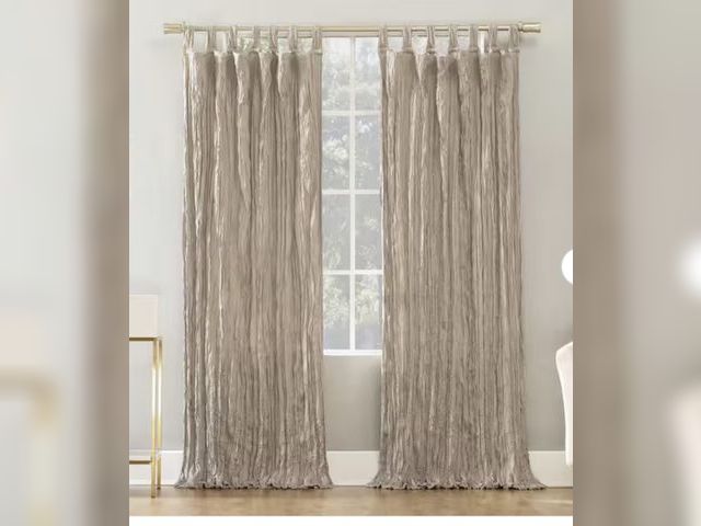 Lot 96-212062 - Sun Zero
Odelia Distressed Velvet Stone Polyester 50 in. W x 84 in. L Tab Top Light Filtering Curtai...