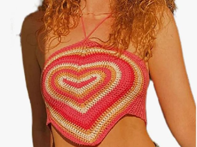 Lot 96-165910 - Crochet Halter Crop Top Sleeveless Open Back Knit Tank Top Summer Camisole Vest Top

Size : XL

NEW