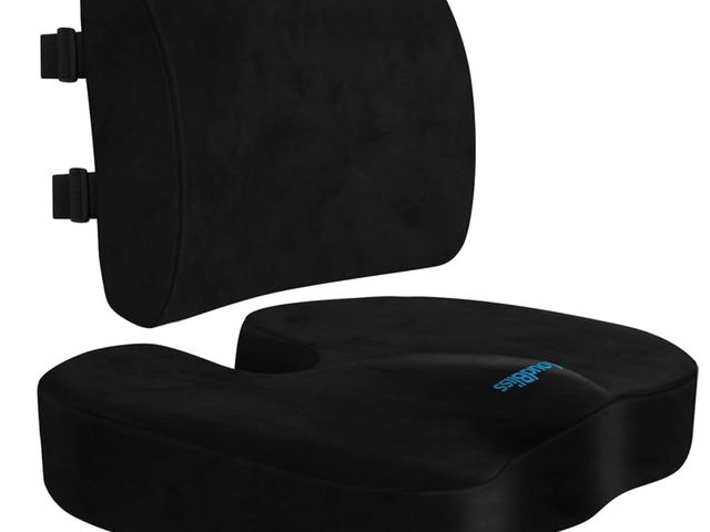 Lot 96-170135 - 2 Pack of CloudBliss Seat Cushion, Office Chair Cushion,Car Seat Cushion, Lumbar Support Pillow for ...