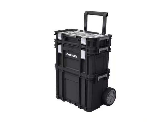 Lot 96-214363 - 22 in. Connect Rolling System Tool Box
Unused, one wheel messed up 
MSRP $110.00