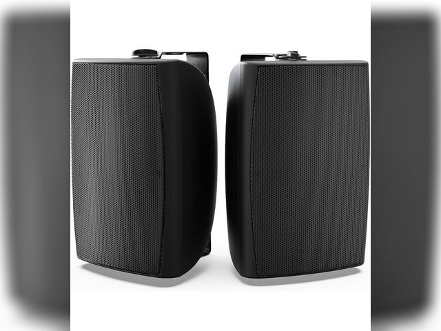 Lot 96-170510 - 2 Pack Outdoor Speakers may vary from stock photo New