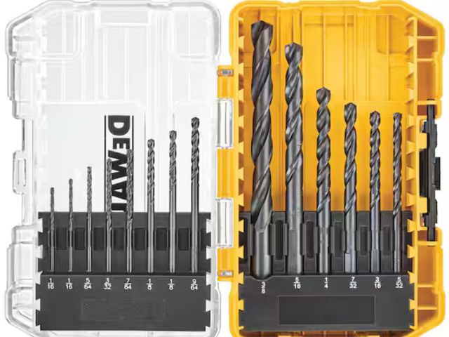 Lot 96-173661 - DEWALT Black Oxide Drill Bit Set with Tough Case
New