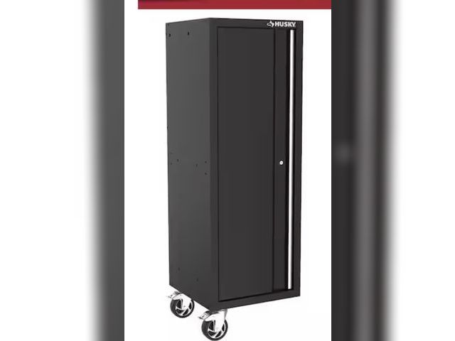 Lot 96-232377 - Husky Modular 20 in. W Standard Duty 3-Shelf Black Side Tool Chest MSRP $239 New