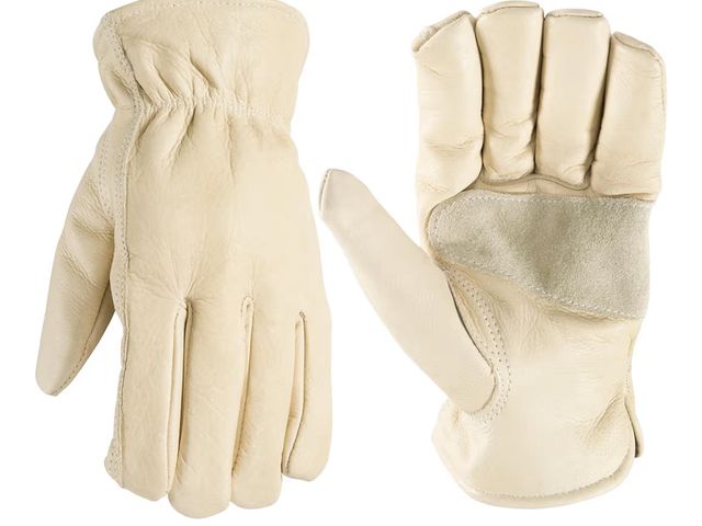 Lot 96-198735 - Pip Pro Safety Value Pack 2 Pair Cowhide Leather Work Gloves Size L/G
New