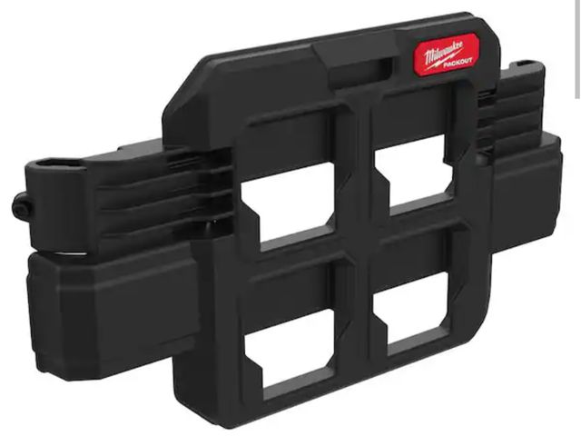 Lot 96-178467 - Milwaukee PACKOUT Compact Plate Tool Box Rack Attachment New