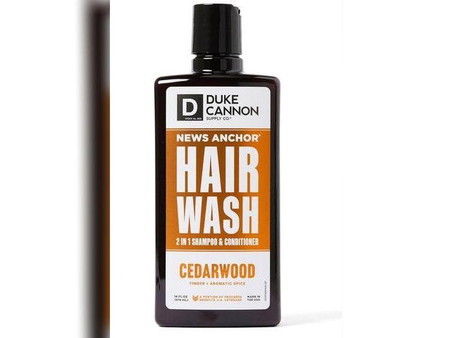 Lot 96-167229 - Duke Cannon News Anchor 2-in-1 Hair Wash - Cedarwood Scent - 14oz Shampoo &amp; Conditioner for Men,...
