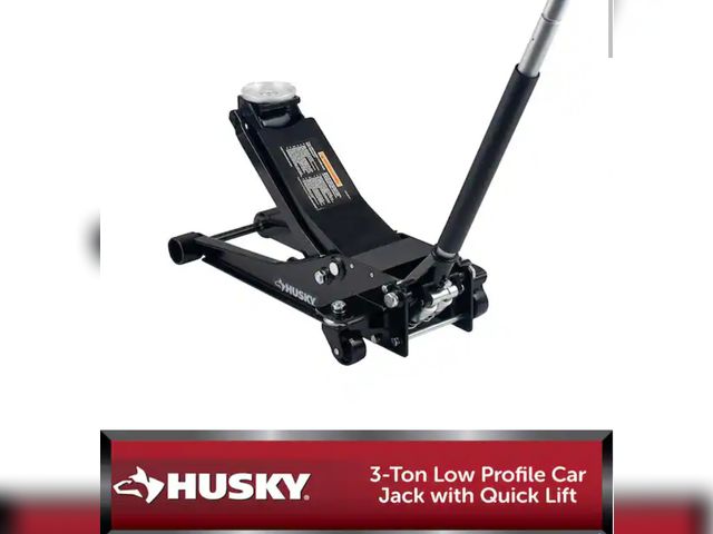 Lot 96-189067 - Husky 3-Ton Low Profile Floor Jack with Quick Lift New MSRP $199