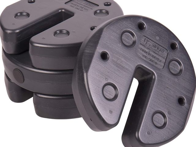 Lot 96-176888 - US Weight Canopy Weight Set of 4 with No-Pinch Design - Easy Installation and Removal to Secure Tent...