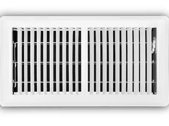 Lot 96-232576 - 3 pack of Everbilt 6 in. x 12 in. 2-Way Steel Floor Register in White New