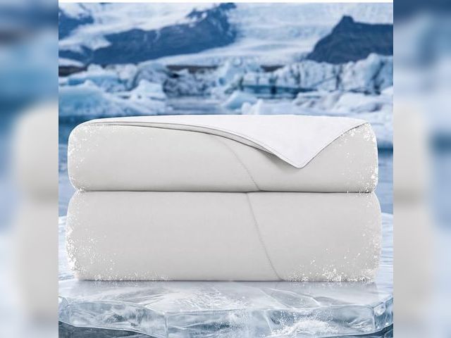 Lot 96-232766 - Topcee Cooling Comforter Queen Size -Cooling Blanket for Hot Sleepers Absorbs Heat for Night Sweats ...