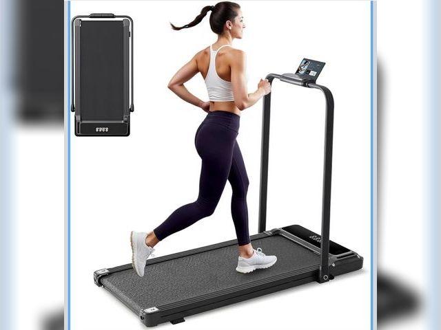 Lot 96-187477 - Walking Pad Under Desk Treadmill, Portable Compact Electric Walking Treadmill with Remote Control fo...