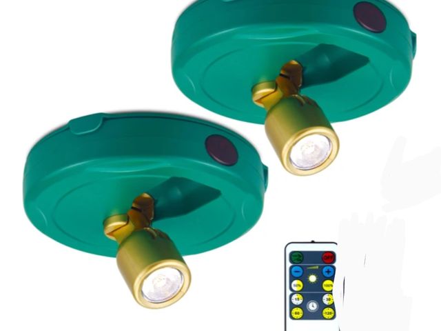 Lot 96-193100 - RAIFOOLLY Wireless Spotlight,Remote Picture Lights,Battery Operated Accent Light,Cordless Puck Light...