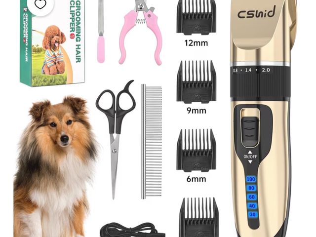 Lot 96-230511 - Dog Hair Clippers, Professional LED Display Dog Grooming Kit, Cordless Quiet Pets Clippers Hair Trim...