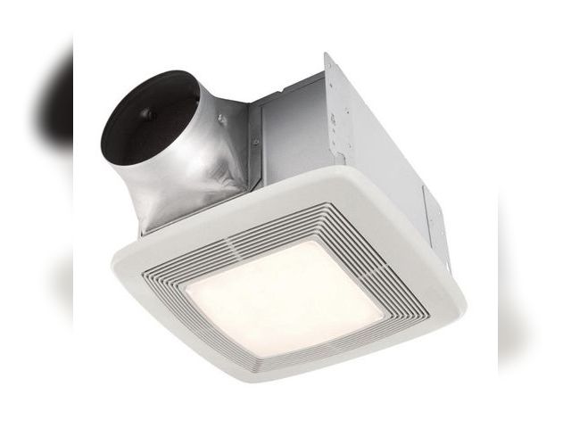 Lot 96-219997 - Broan-NuTone QT Series Quiet 130 CFM
Ceiling Bathroom Exhaust Fan with Light and Night Light, 1.5 So...