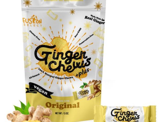 Lot 96-233039 - Fusion Select Ginger Chews - Sweet Soft Candied Delights From Indonesia - Promotes Relief From Morni...