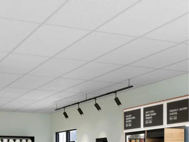 Lot 96-161260 - Approx 320sq ft of USG Ceilings
2 ft. x 4 ft. Tabaret White Square Edge Lay-In Ceiling Tile
Msrp $53...