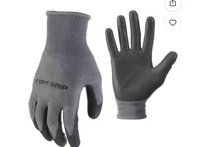 Lot 96-191962 - Large General Purpose Polyurethane Grip Work Gloves (12-Pack) New