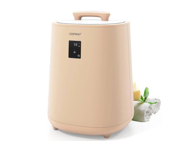 Lot 96-197376 - Giantex 18L Bathroom Auto Shut off Towel Warmer Portable Towel Bucket w/LED Display Brown
Used untes...