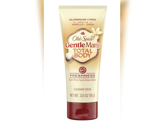 Lot 96-167214 - Old Spice GentleMan's Blend Total Body Deodorant, Vanilla + Shea, Aluminum Free Deodorant Cream 3 oz...