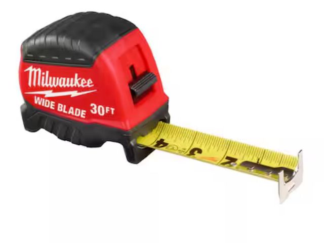 Lot 96-173956 - Milwaukee 30 ft. Wide Blade Tape Measure With 18 ft. Reach

Used.