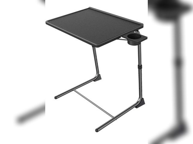 Lot 96-190002 - HUANUO Adjustable TV Tray Table - TV Dinner Tray on Bed &amp; Sofa, Comfortable Folding Table with 6...