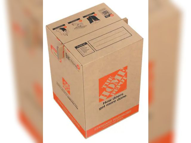 Lot 96-211060 - Pack of 5 The Home Depot
Short Eco Wardrobe Moving, Shipping, Packing Box
New