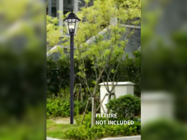 Lot 96-222279 - LUTEC
80 in. Black Outdoor Direct Burial Aluminum Lamp Post ONLY (NO FIXTURES)
New