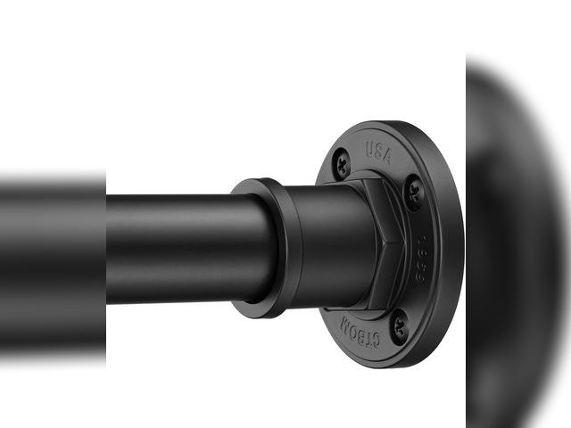 Lot 96-212231 - BRIOFOX Industrial Shower Curtain Rod - 2-in-1 Design Tension Curtain Rod - Never Rust Non-Slip 43 t...