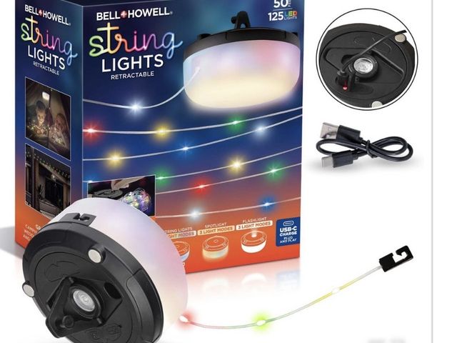 Lot 96-212186 - Bell + Howell
125-Light 50 ft. Indoor/Outdoor Battery Operated Rechargeable Color Changing Integrate...