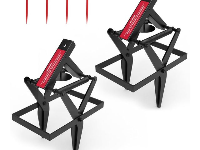 Lot 96-170429 - Mole Traps, Black Galvanized Steel Scissor Trap, Reusable Gopher Traps, Mole Killer, Ground Moles Tr...